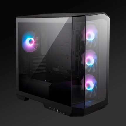 Gabinete MSI MAG Pano M100R PZ TG x2 ARGB fan x4