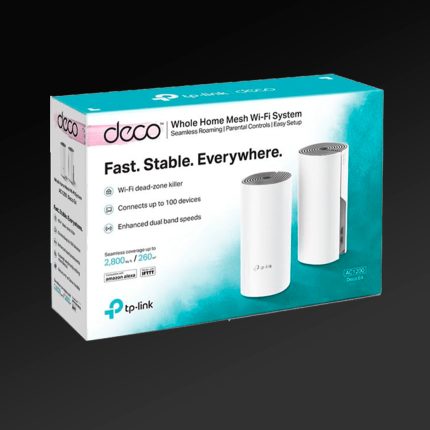 DECO TP LINK E4 PACK 2 MESH AC1200 WIFI SYSTEM