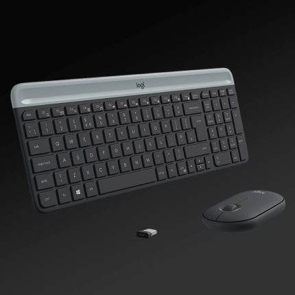 TECLADO + MOUSE WIRE LOGITECH MK470 SLIM black