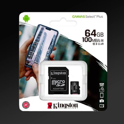 MICROSD 64 GB CLASE 10 -  KINGSTON CON ADAPTADOR A SD