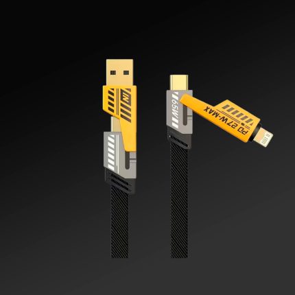 CABLE USB KELYX  4 EN 1 TIPO C/USB 3.0/IPHONE 1.5M