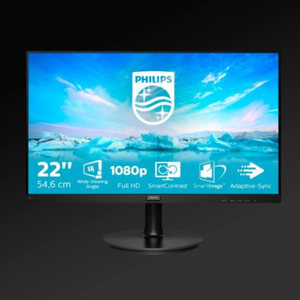 MONITOR PHILIPS 22" 221V8/77" FHD- VGA-HDMI